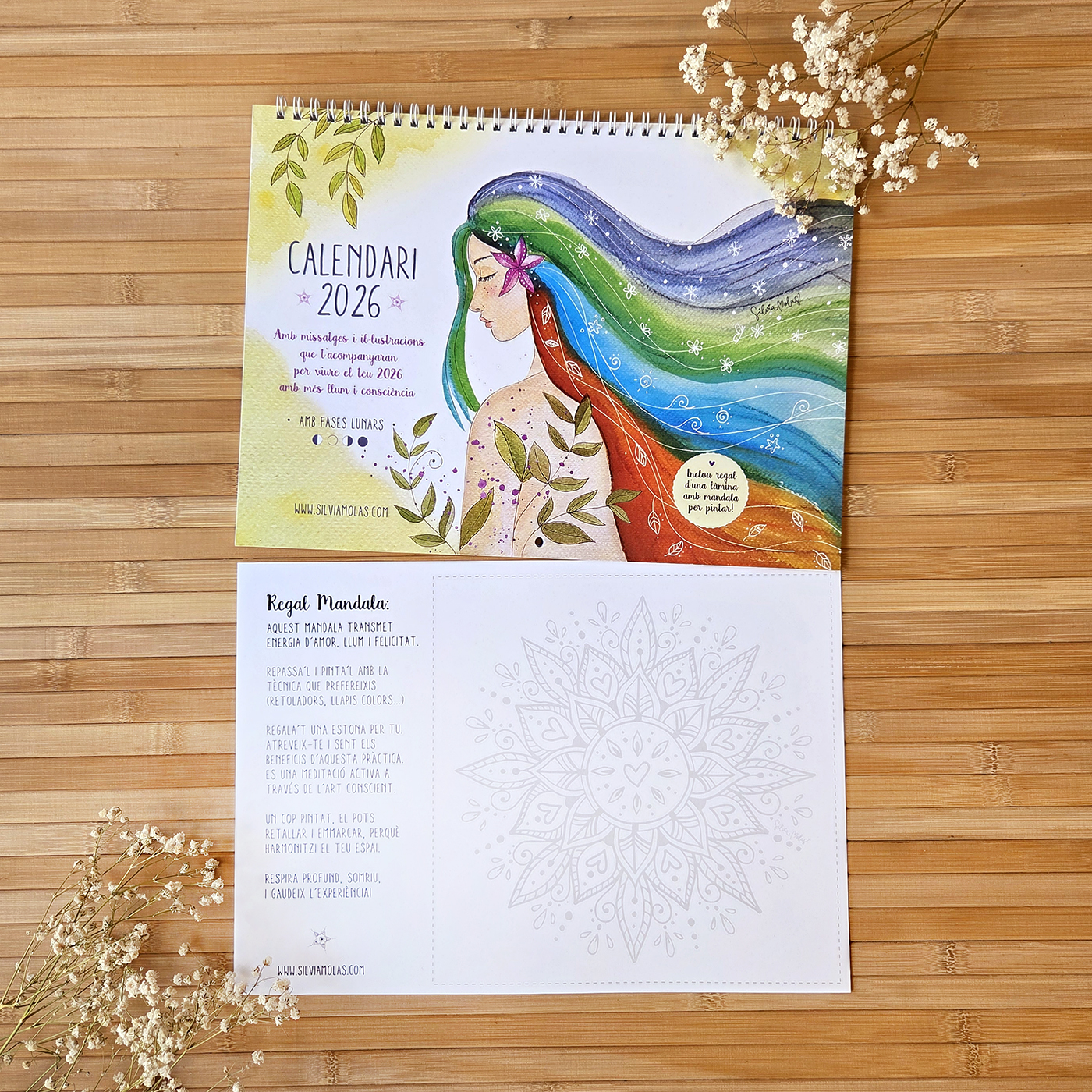 Calendari conscient de paret 2026, idioma català