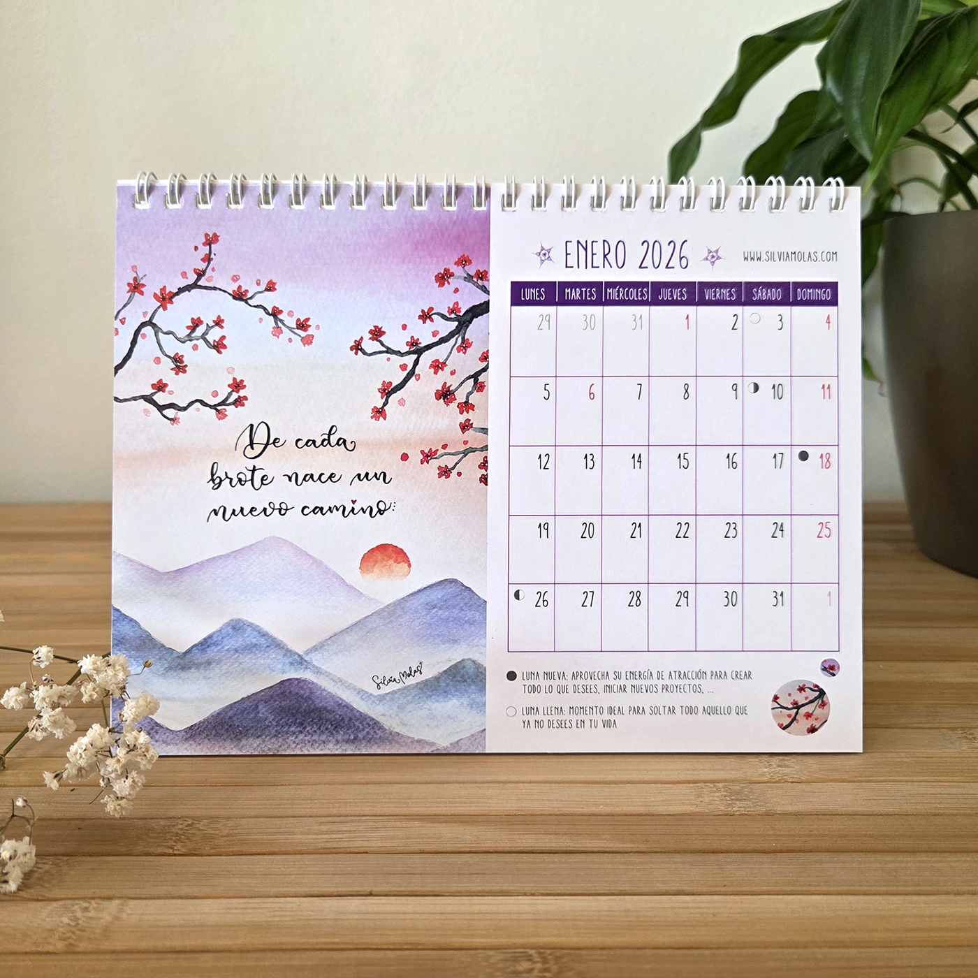 02_CalTaula_Gener_ESP Calendari conscient de taula 2026, idioma castellà