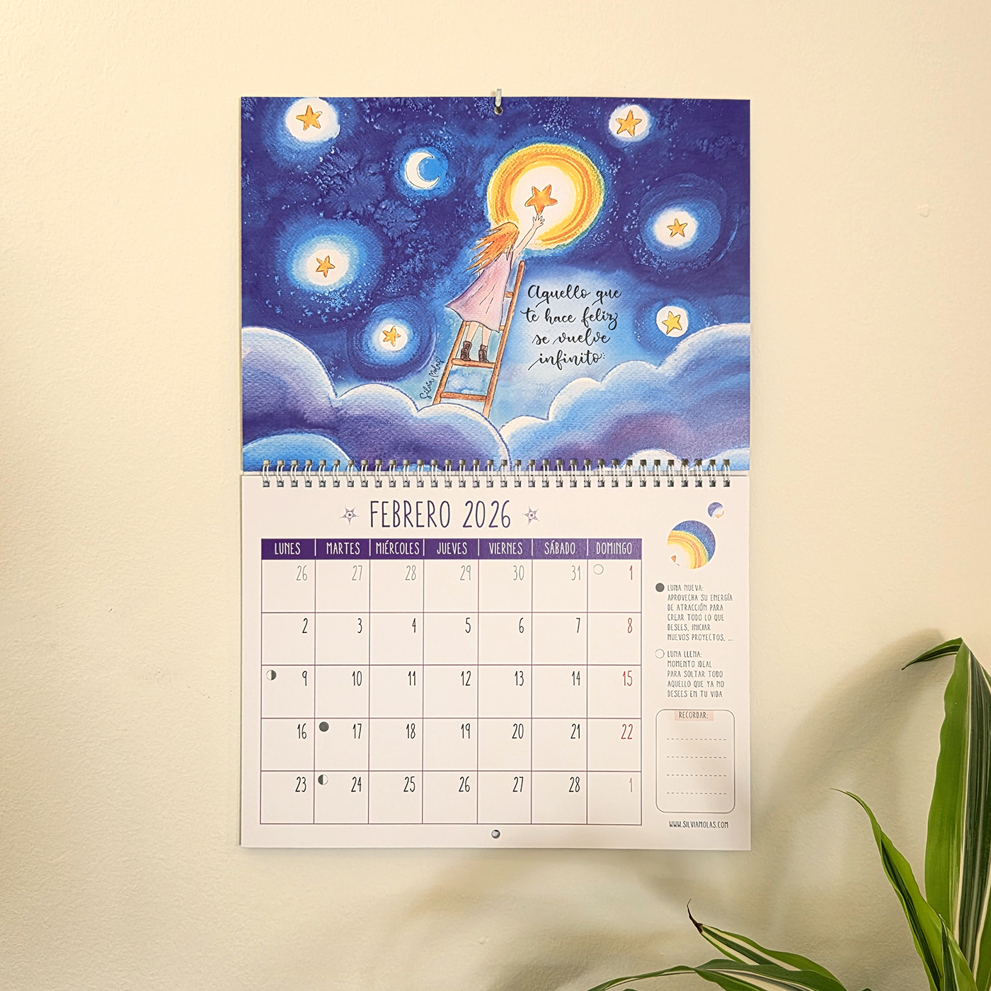 03_CalParet26_ESP_Febr Calendario consciente de pared 2026, idioma Castellano