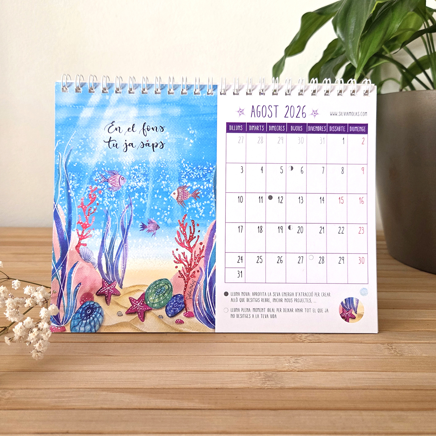 06_CalTaula26_Agost_CAT Calendari conscient de taula 2026, idioma català