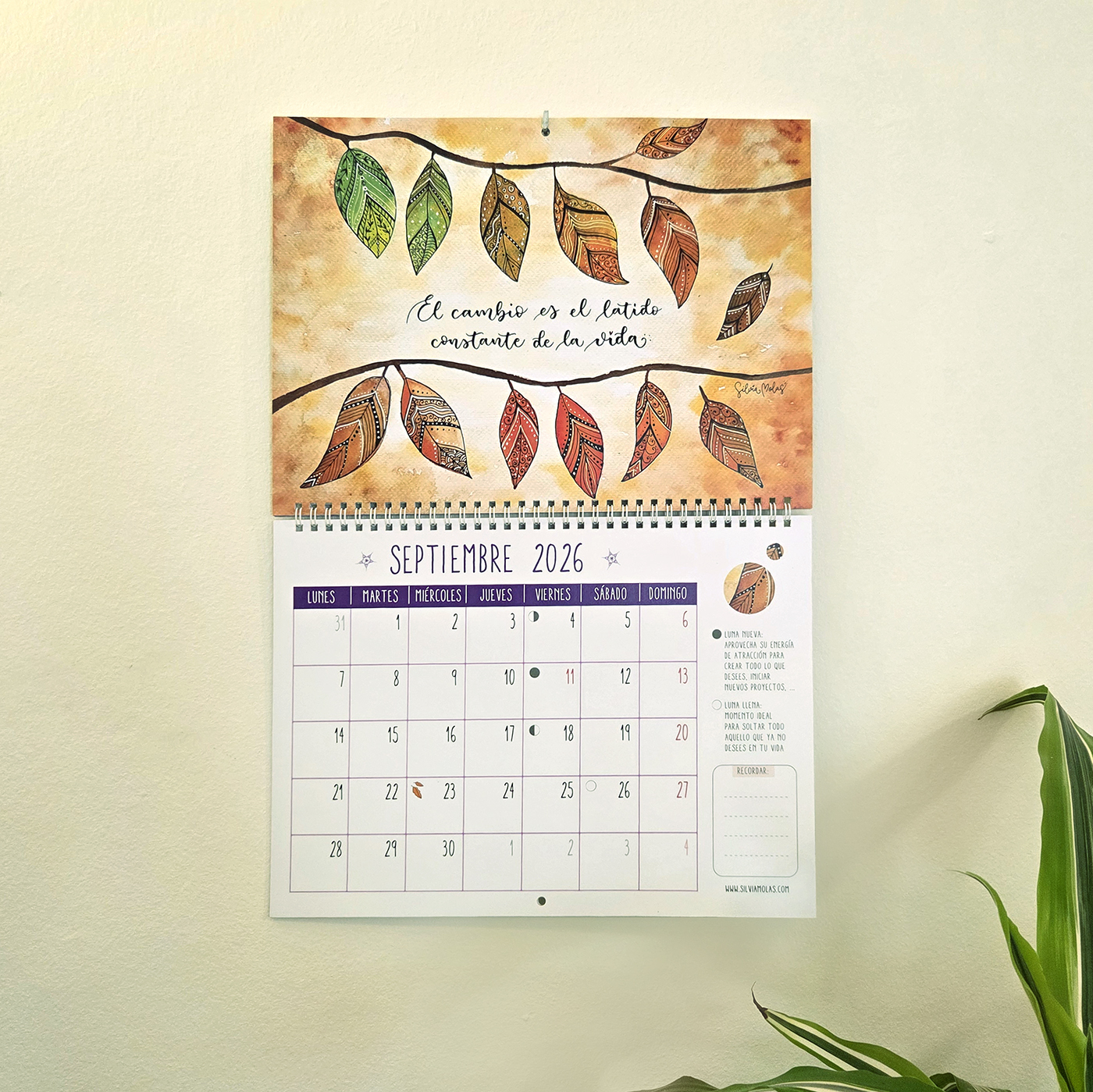 08_CalParet26_ESP_Set Calendario consciente de pared 2026, idioma Castellano