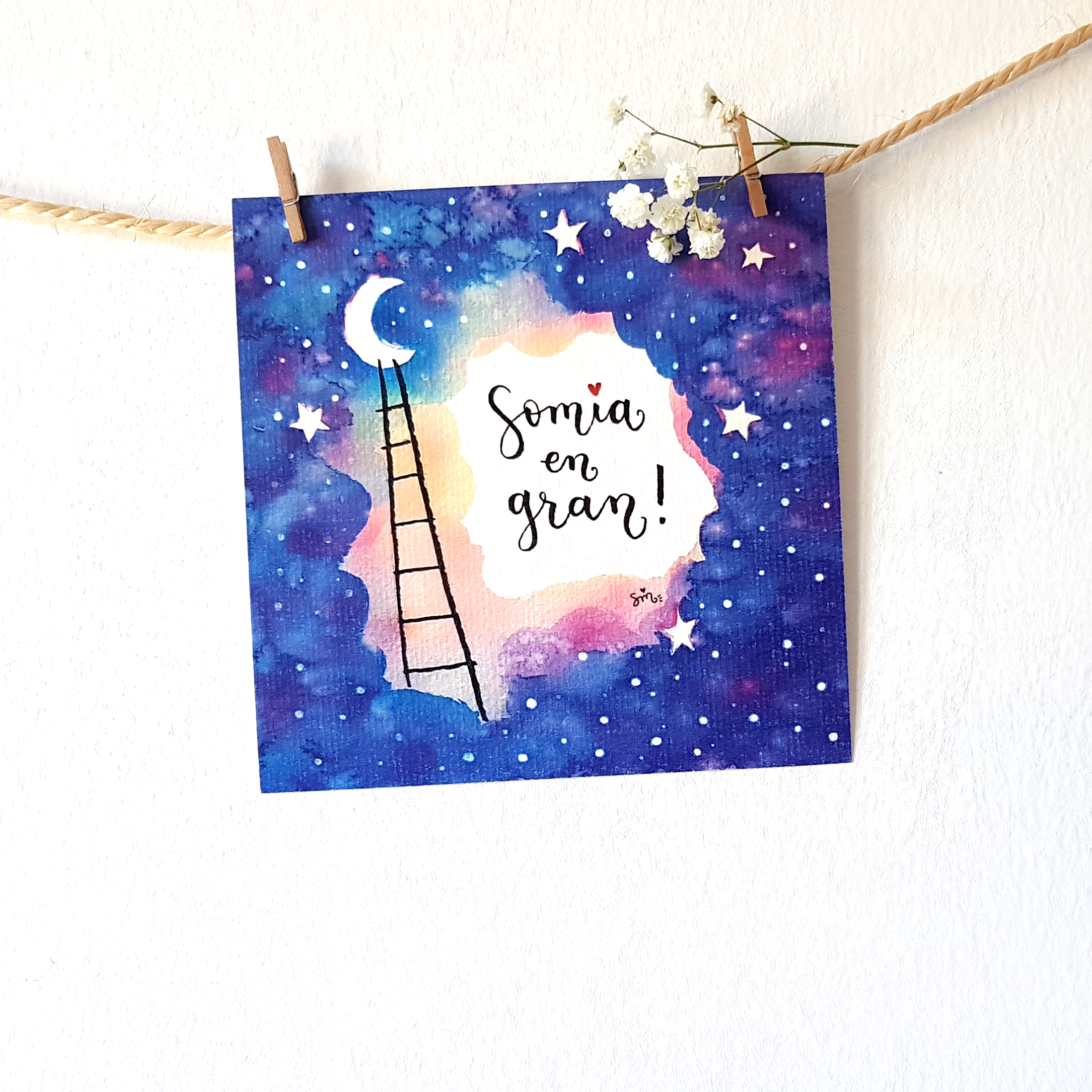 Làmina 14x14 “Somia en gran!”