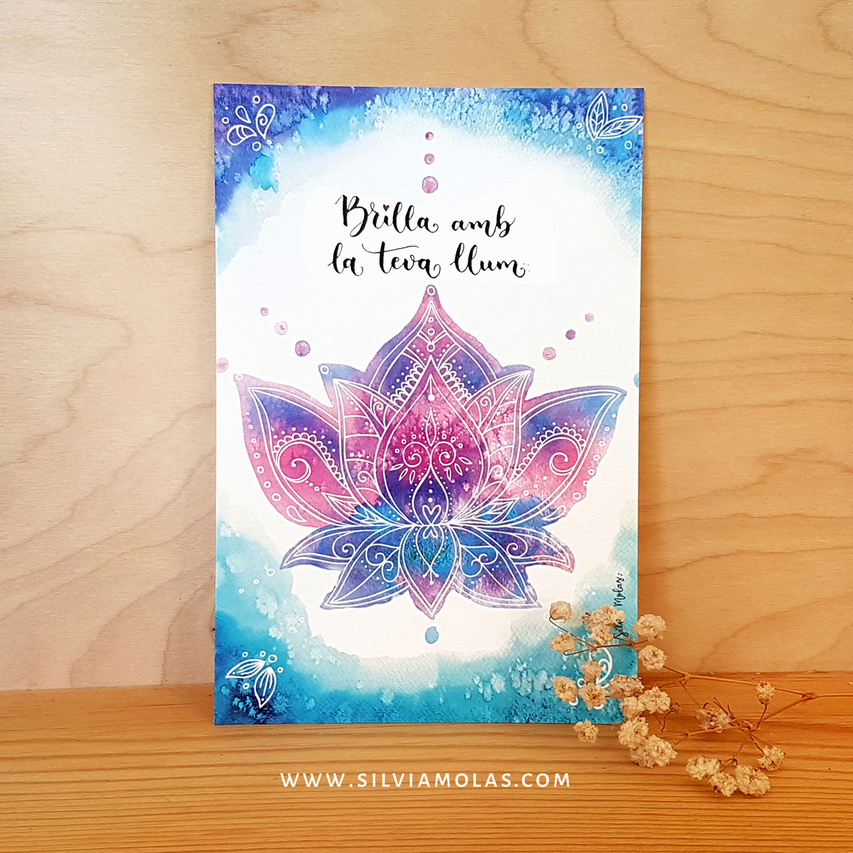 Làmina 10x15 “Brilla amb la teva llum”