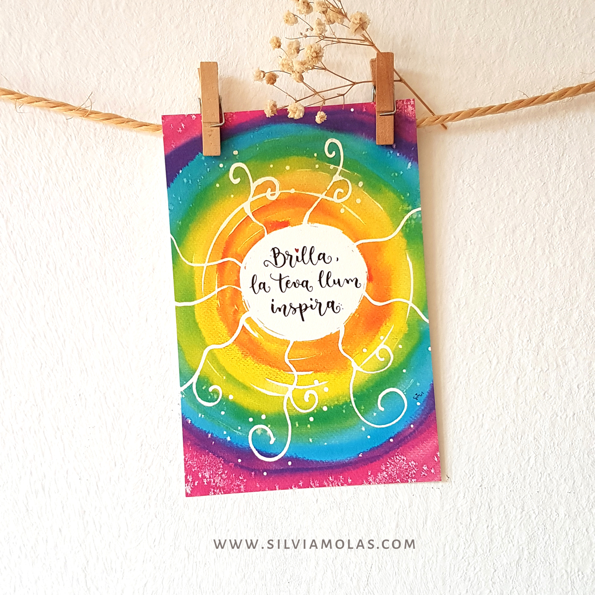 Làmina 10x15 “Brilla, la teva llum inspira”