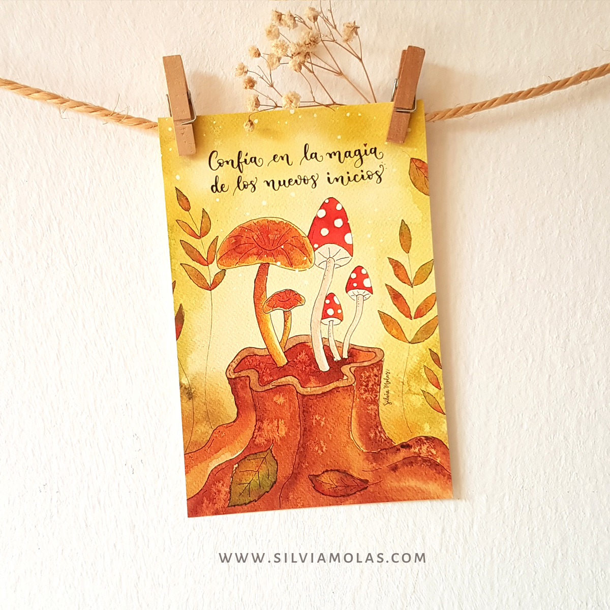 Lámina 10x15 cm “Confía en la magia de los nuevos inicios”