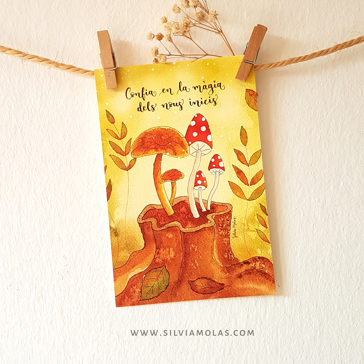 Làmina 10x15 “Confia en la màgia dels nous inicis”