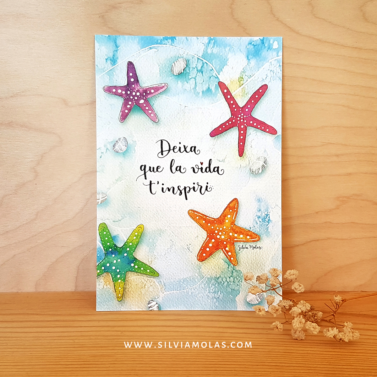 Làmina 10x15 “Deixa que la vida t’inspiri”