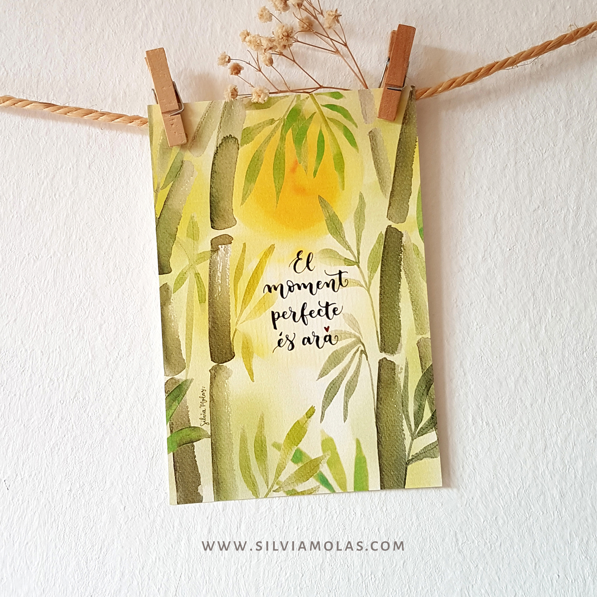 Làmina 10x15 “El moment perfecte és ara”