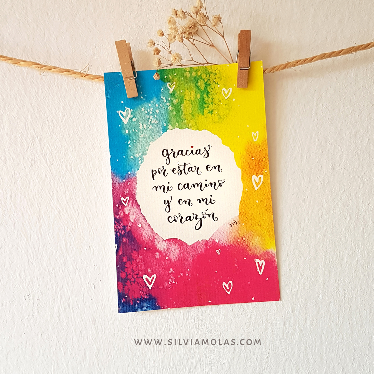 Lam10x15_GraciesPerSerAlMeuCamiI_CAT-DESTACADA Lámina 10x15 cm “Gracias por estar en mi camino y en mi corazón”