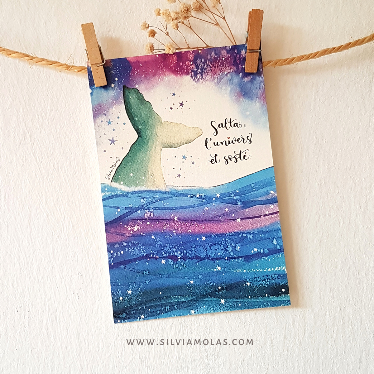 Làmina 10x15 “Salta, l’univers et sosté”