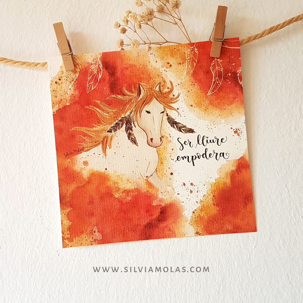 Làmina 14x14 “Ser lliure empodera”
