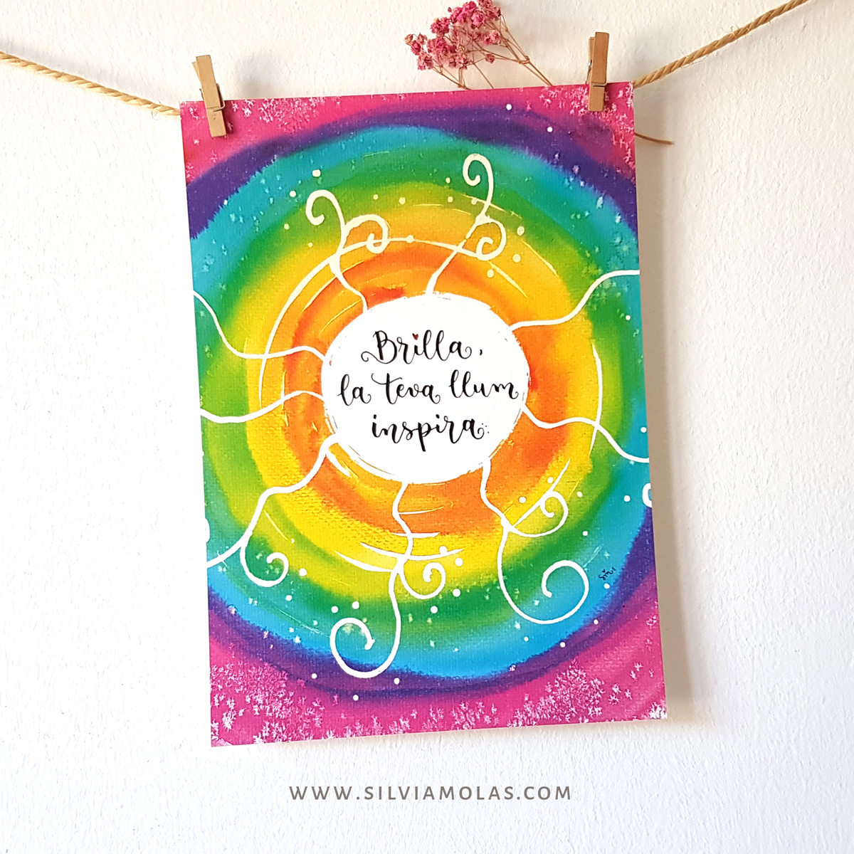 Làmina A4 “Brilla, la teva llum inspira”