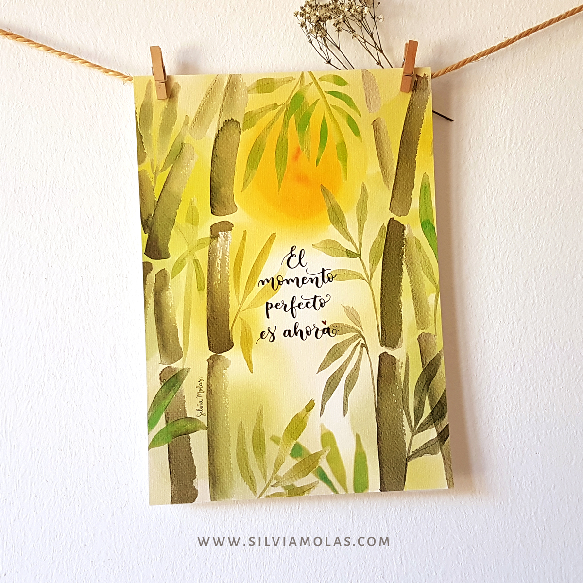 Lámina A4 “El momento perfecto es ahora”