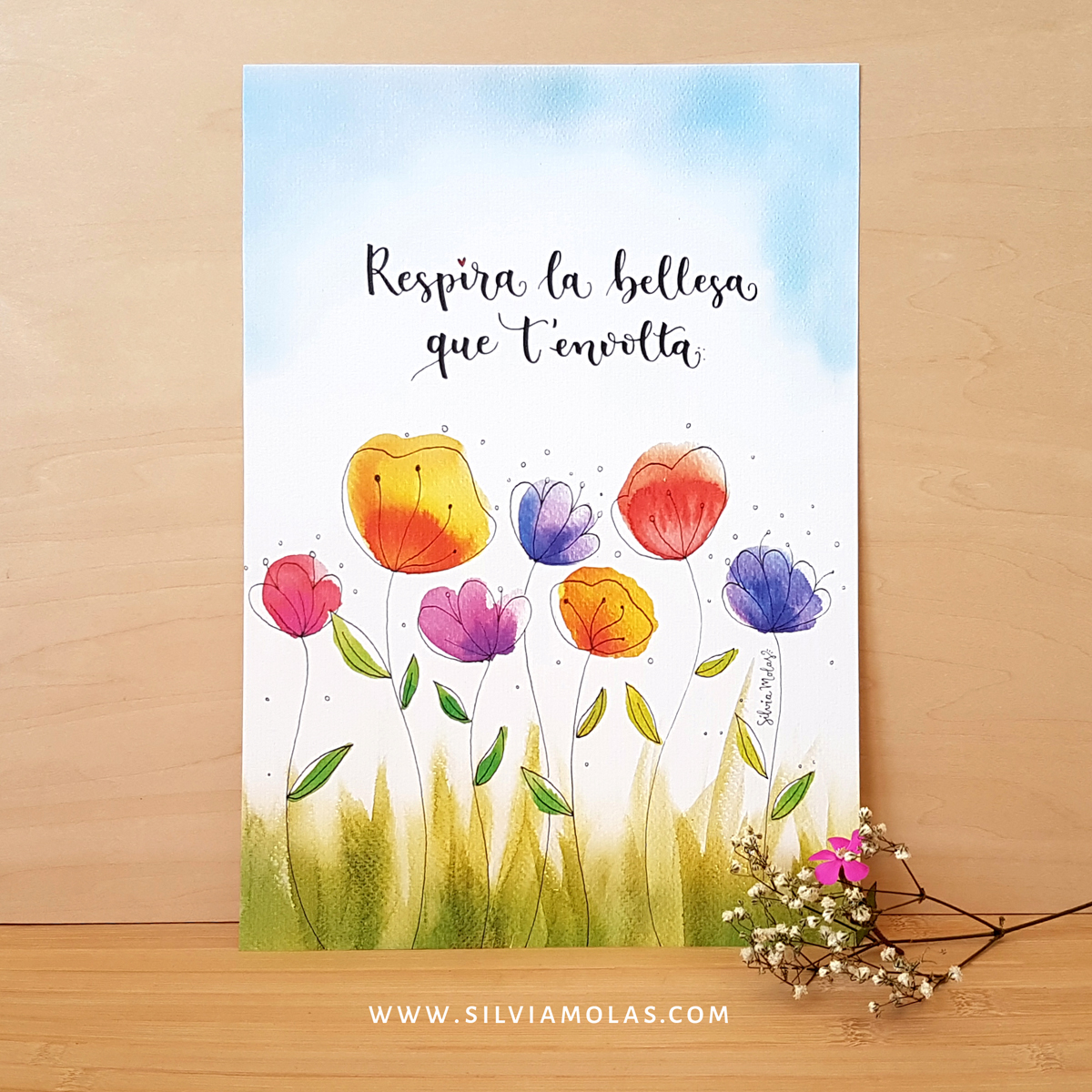 Làmina A4 “Respira la bellesa que t’envolta”