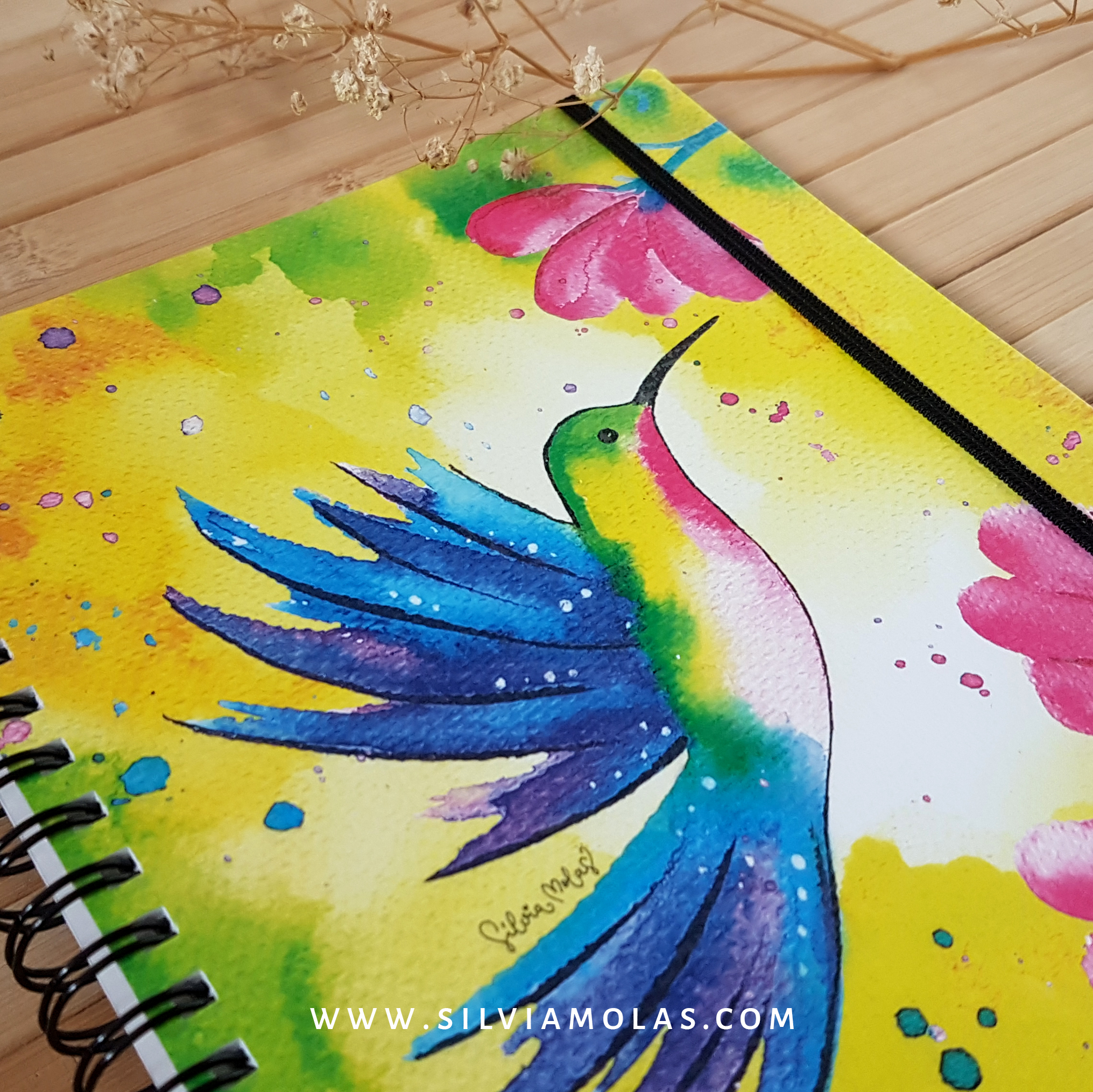 Libreta_A5_Colibri_Foto3 Llibreta A5 (15x21 cm) “Colibrí” Vola tan alt com et portin els teus somnis.