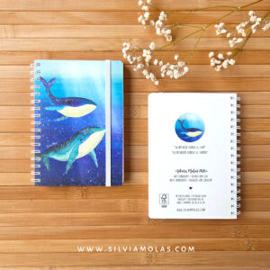 Llibreta 10x15 cm “Balenes”
La intuïció coneix el camí.