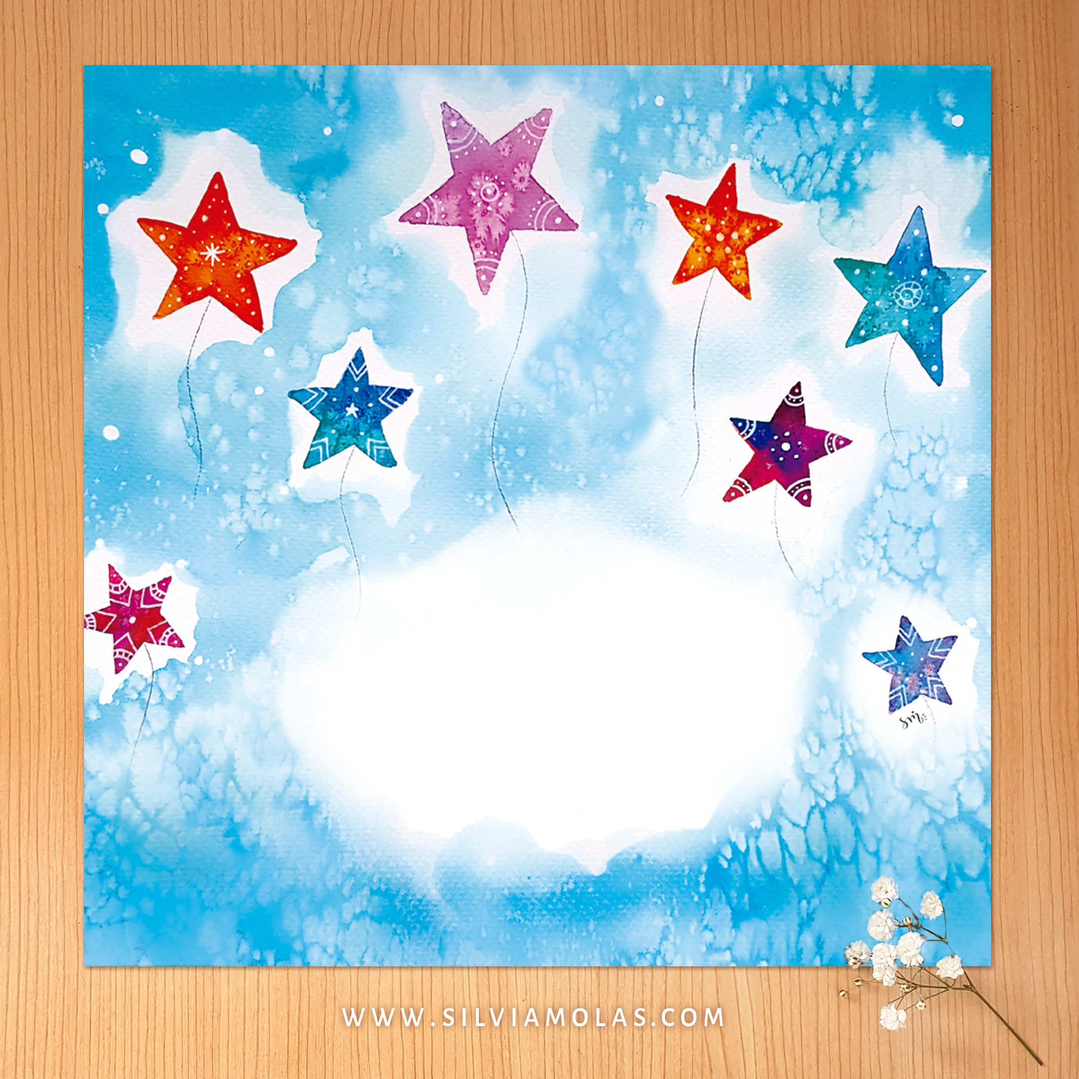 Làmina personalitzada “Fons Estrelles”, 30x30 cm