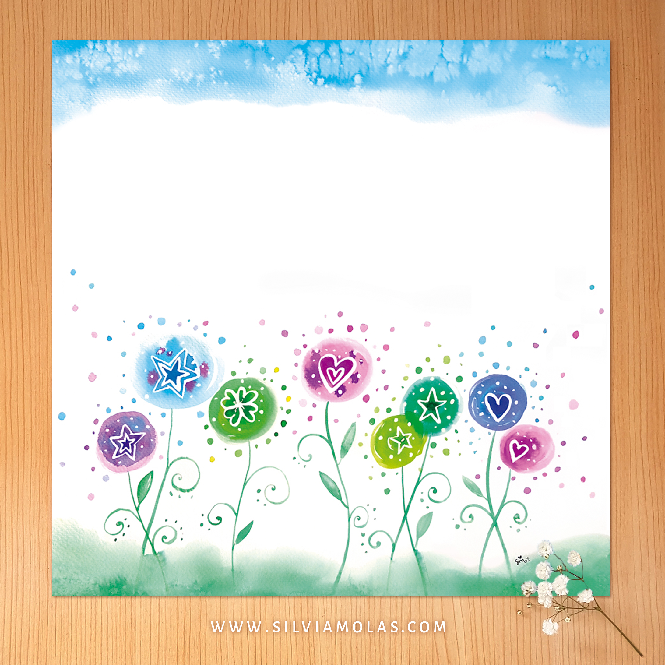 Làmina personalizada “Fons Llavors”, 30x30 cm