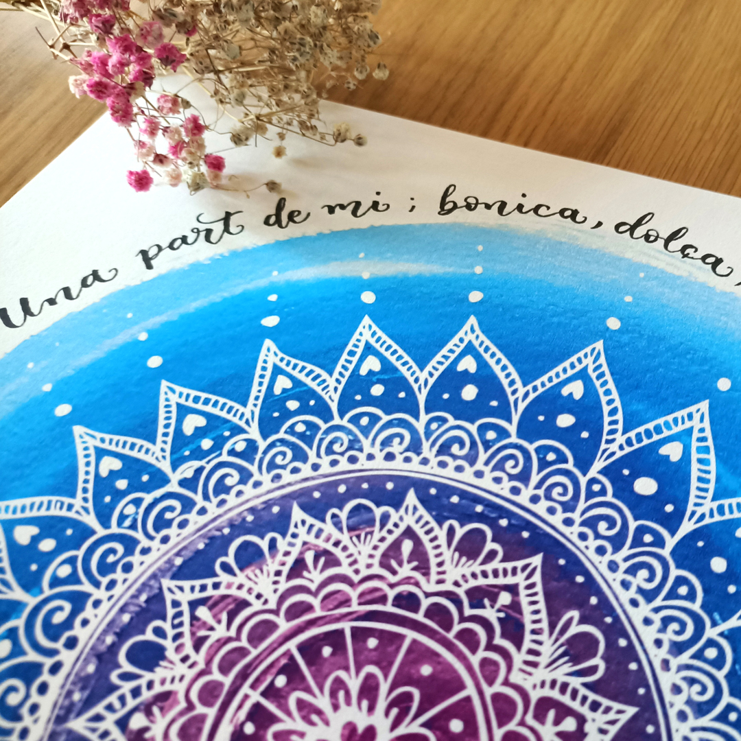 Person_30x30_Mand_Azul_Foto3 Làmina personalitzada "Mandala Blau”, 30x30 cm