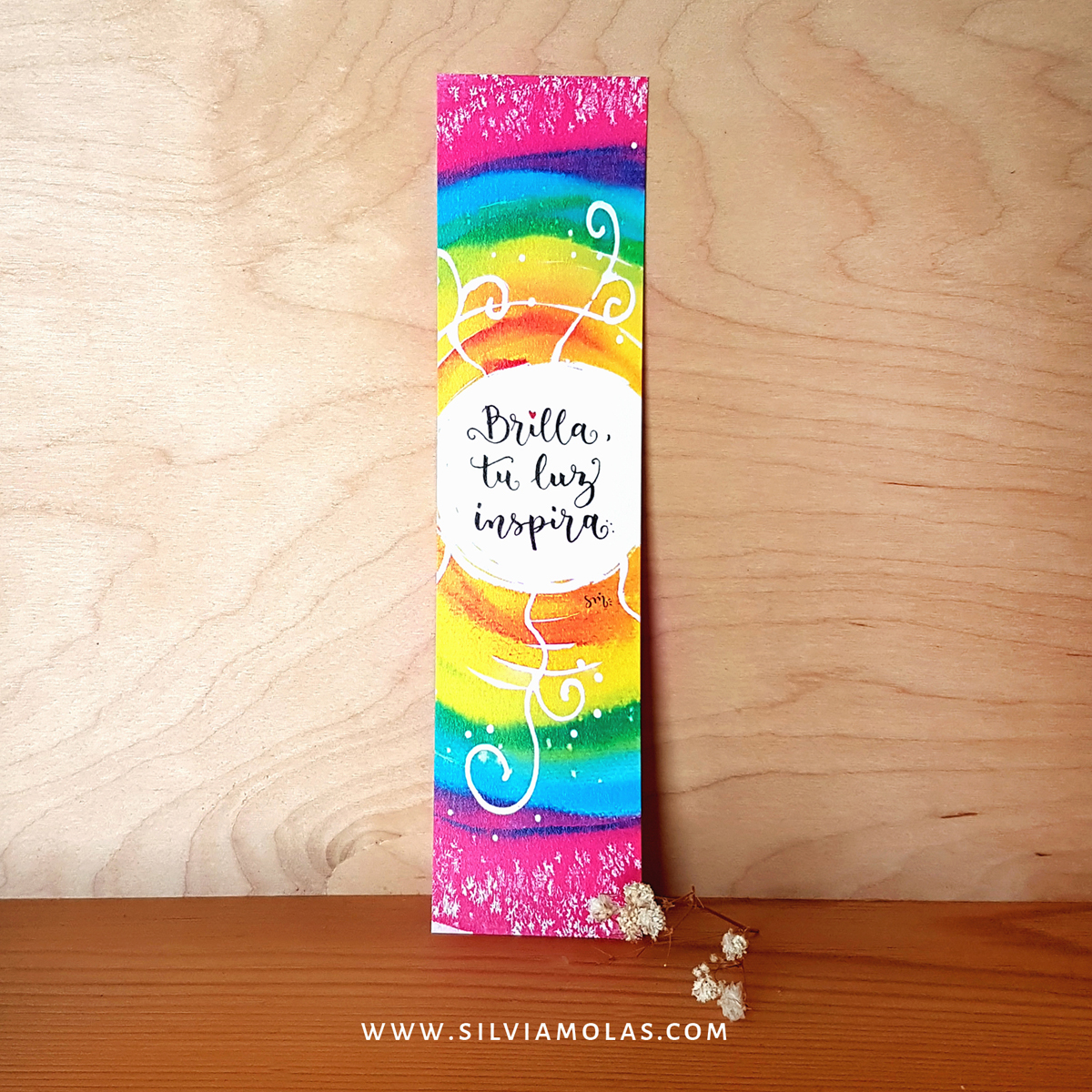 Punto de libro “Brilla, tu luz inspira”