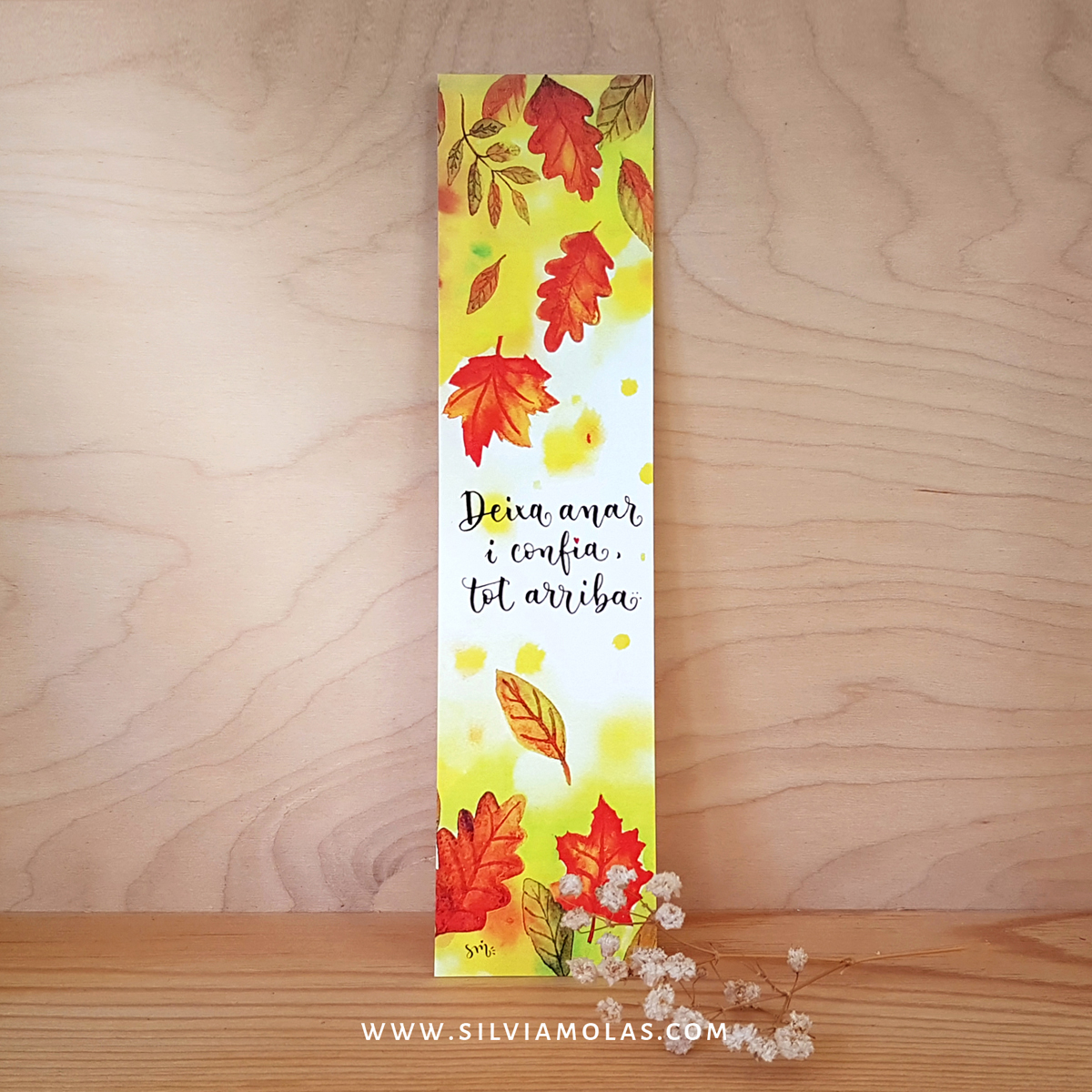 Punt de llibre “Deixa anar i confia, tot arriba”