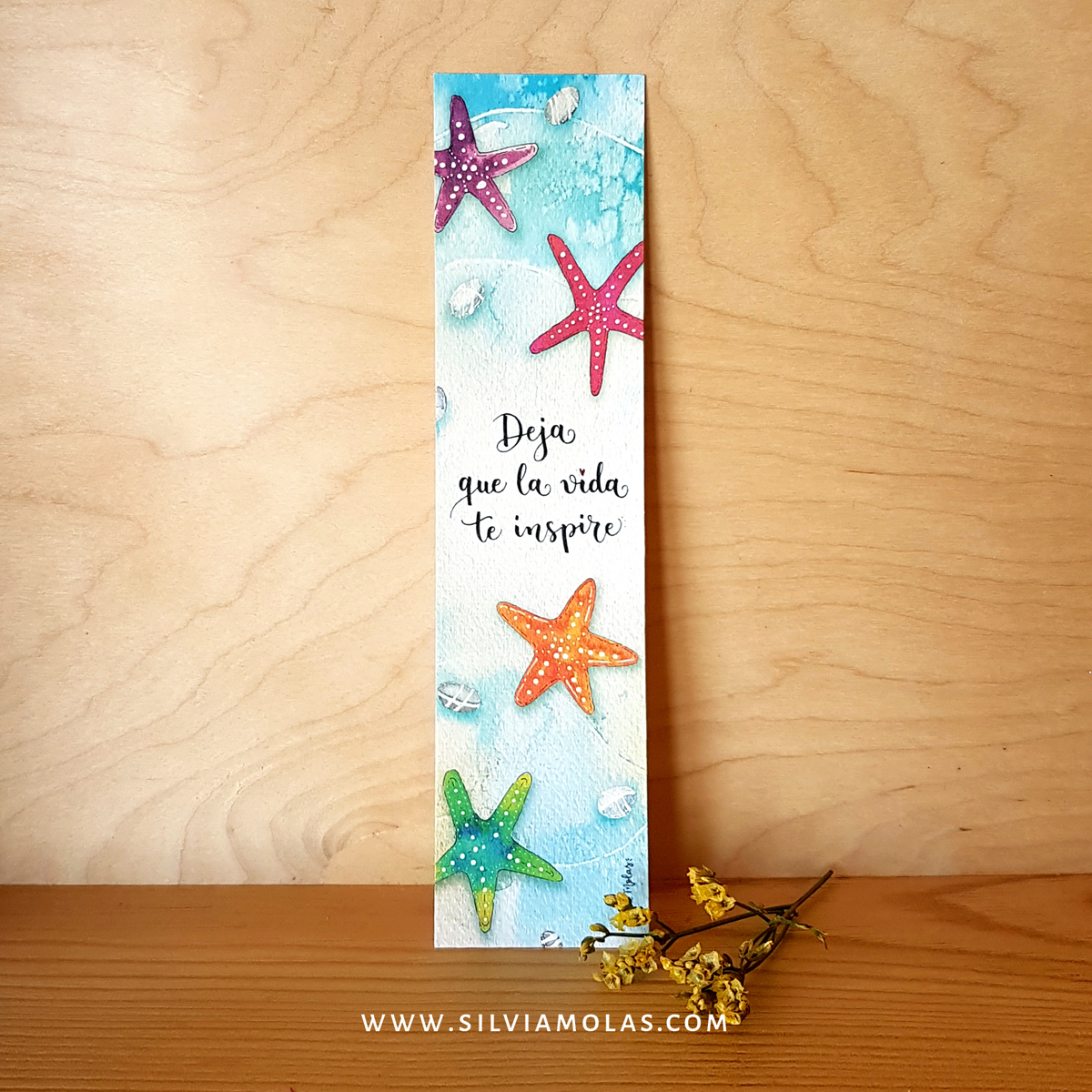 Punto de libro “Deja que la vida te inspire”