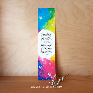 Punto de libro “Gracias por estar en mi camino y en mi corazón”