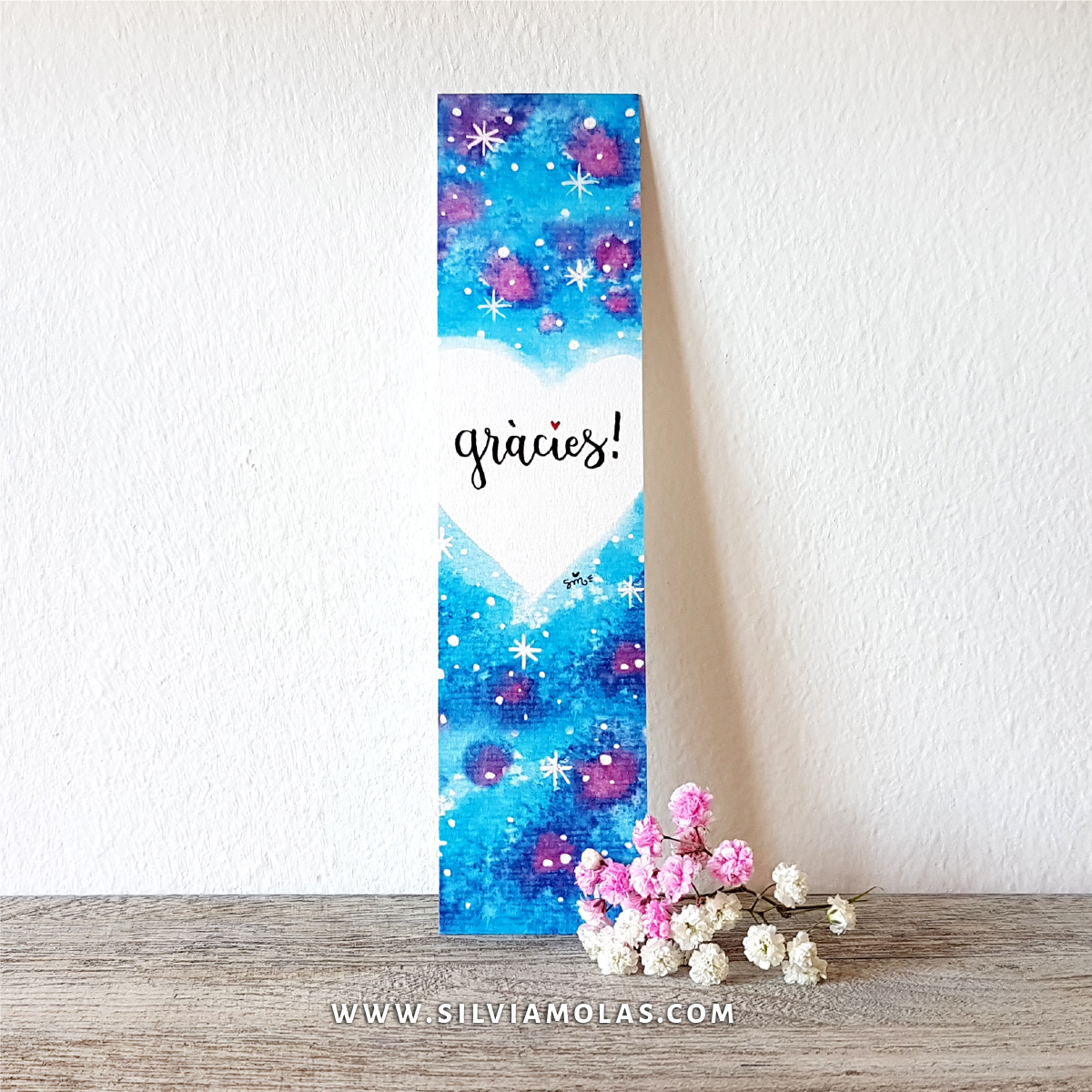 Punt de llibre “Gràcies”