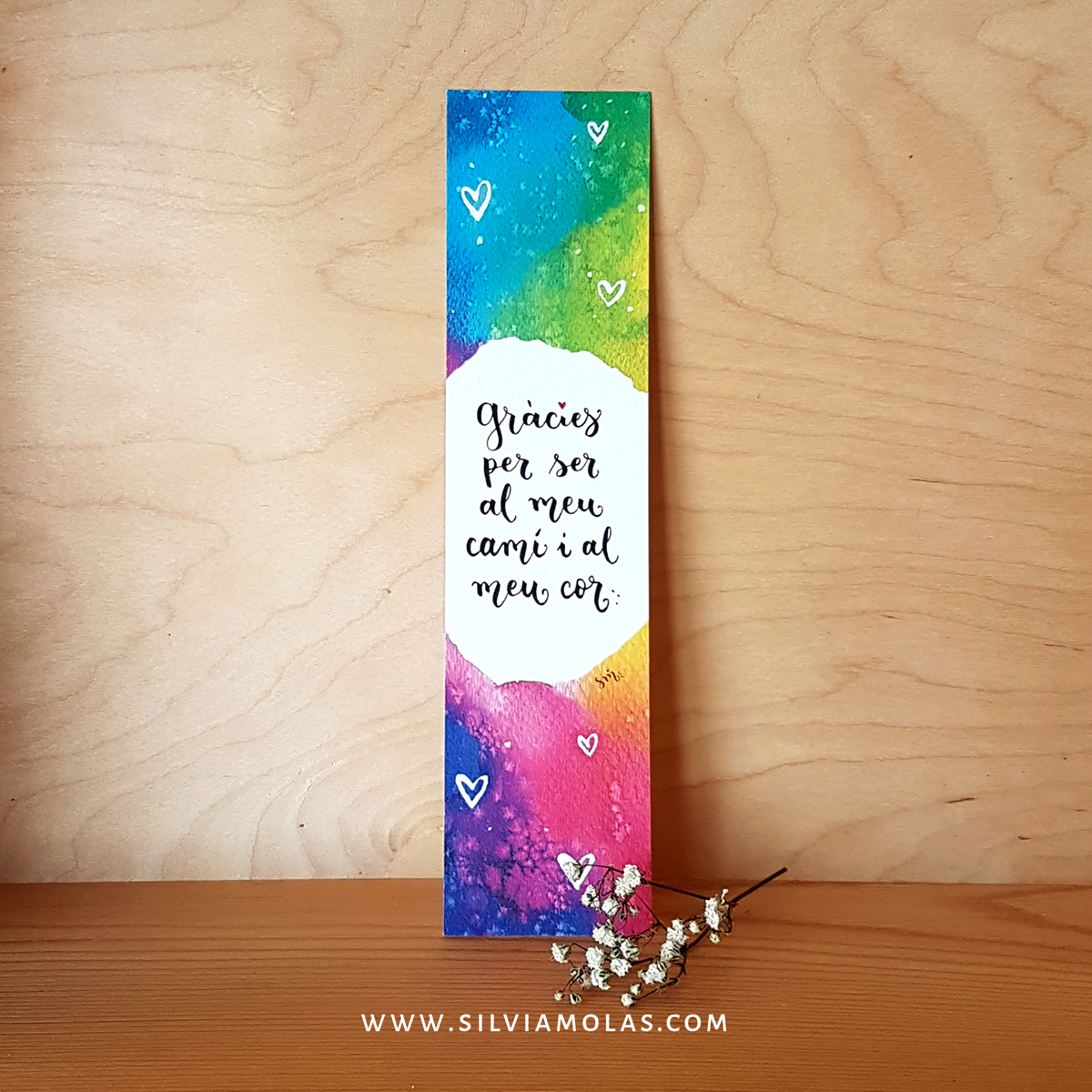 Punt de llibre “Gràcies per ser al meu camí i al meu cor”