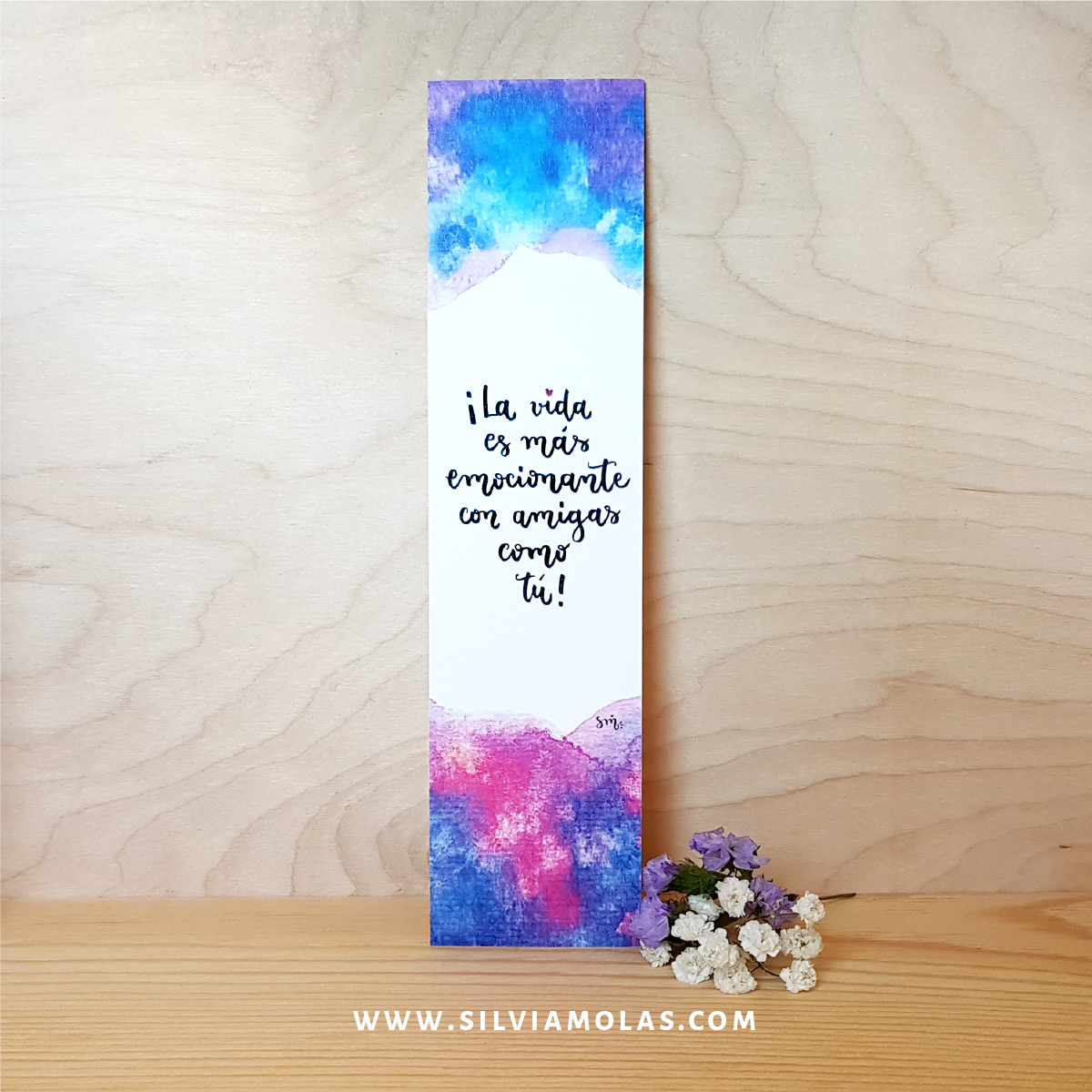 Punto de libro “La vida es más emocionante con amigas como tú”