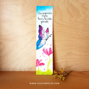 Punto de libro “Las pequeñas cosas hacen la vida grande”