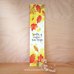 Punto de libro “Suelta y confía, todo llega”