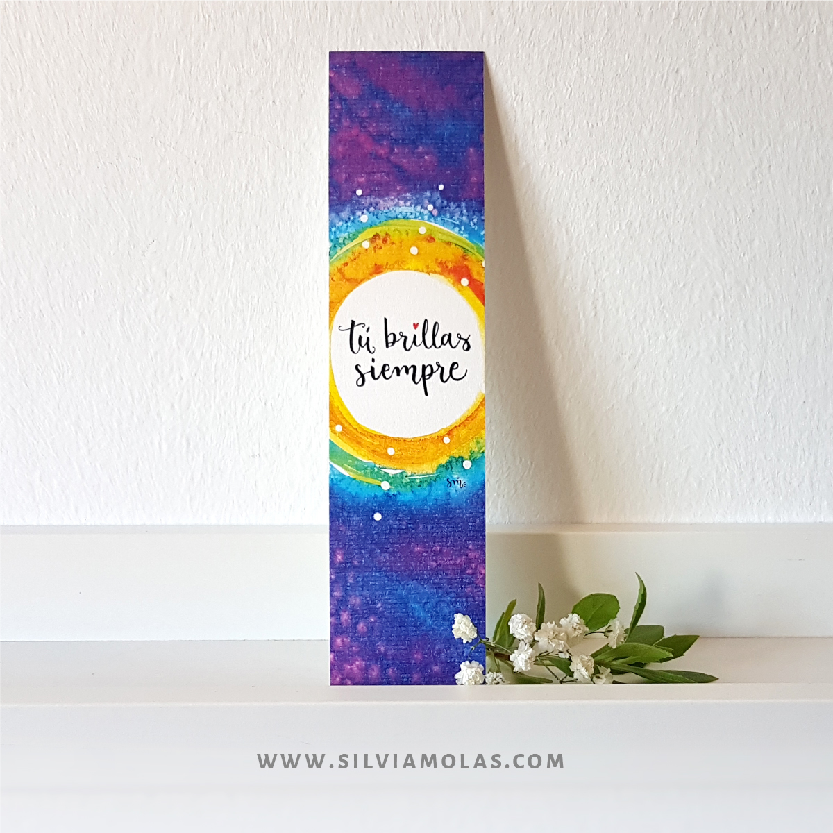 Punto de libro “Tú brillas siempre”