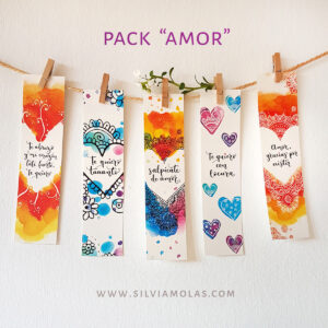Pack 5 puntos de libro “AMOR”