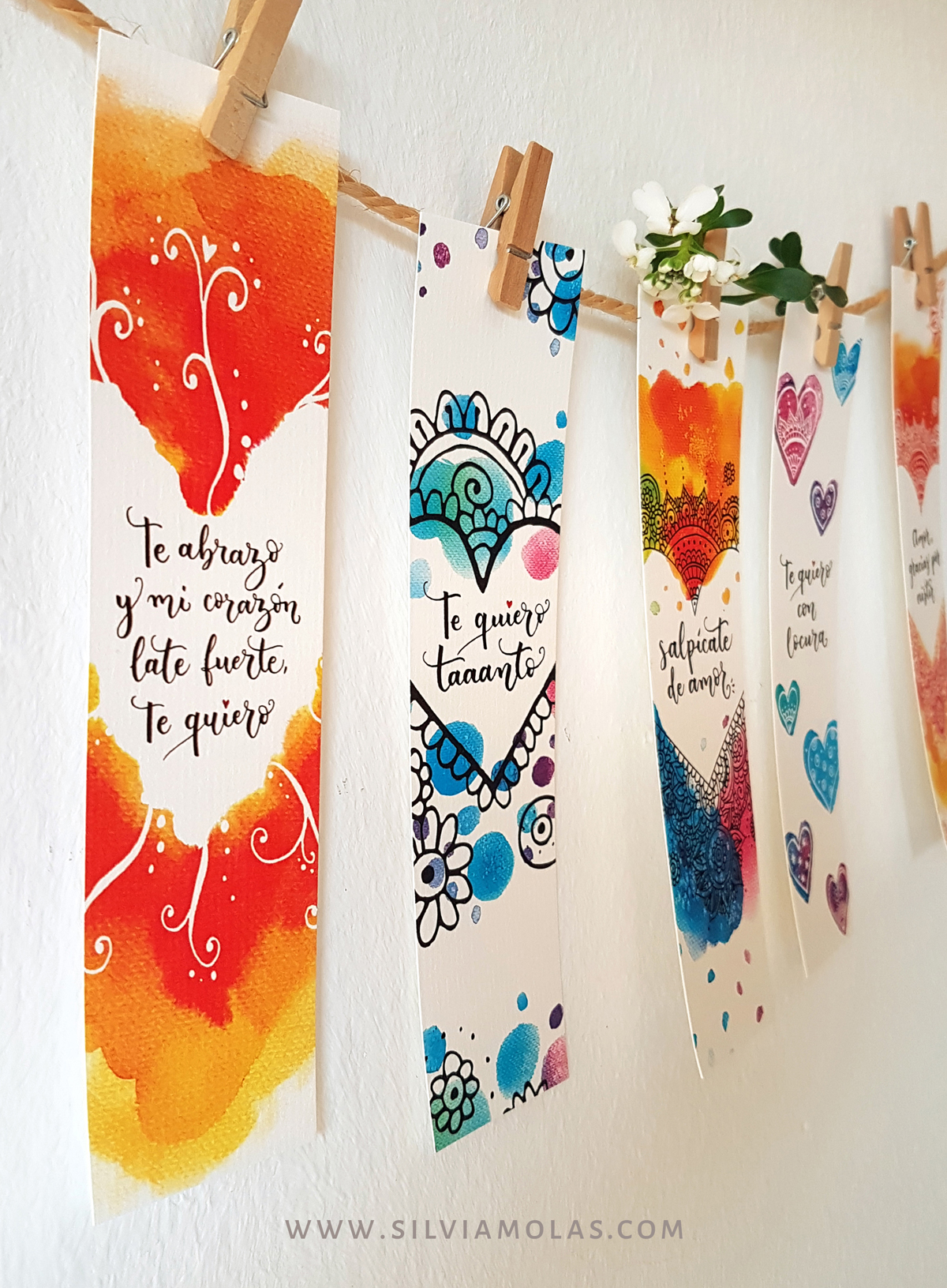 Punts_Pack_Amor_CAT_02 Pack 5 puntos de libro “AMOR”