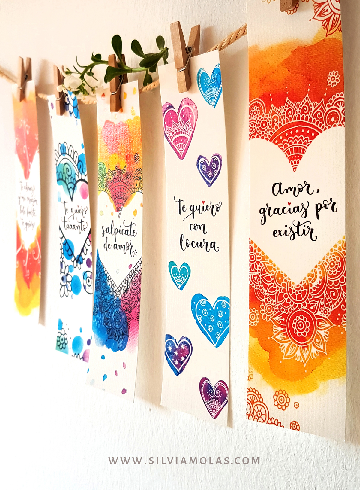 Punts_Pack_Amor_CAT_03 Pack 5 puntos de libro “AMOR”