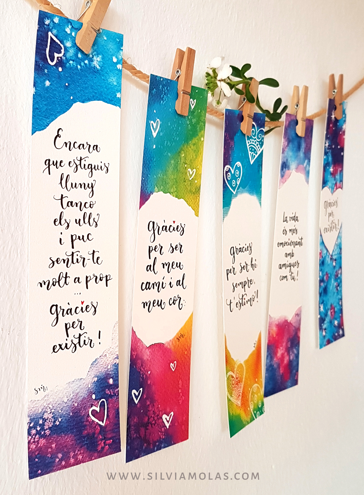 Punts_Pack_GRACIAS_CAT_02 Pack 5 punts de llibre “GRÀCIES”