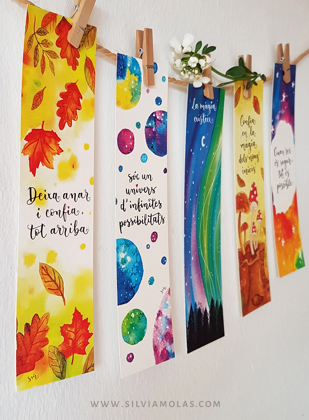 Punts_Pack_MAGIA_CAT_02 Pack 5 punts de llibre “MÀGIA”