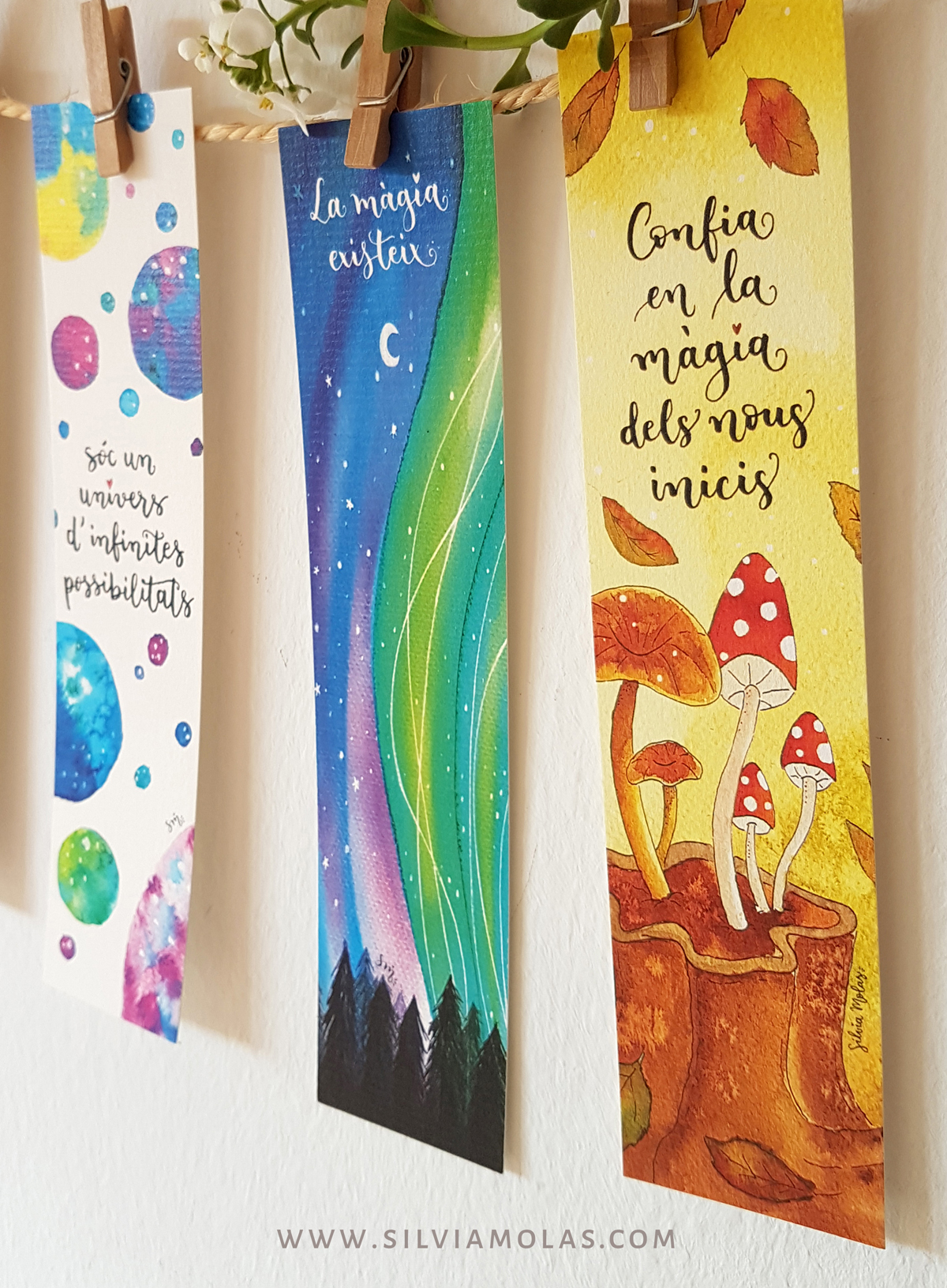 Punts_Pack_MAGIA_CAT_04 Pack 5 punts de llibre “MÀGIA”