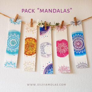 Pack 5 puntos de libro “MANDALAS”