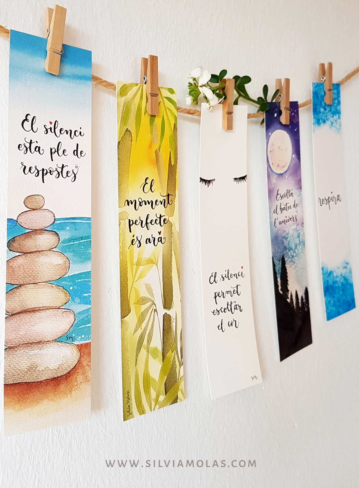 Punts_Pack_SILENCI_CAT_02 Pack 5 punts de llibre “SILENCI”