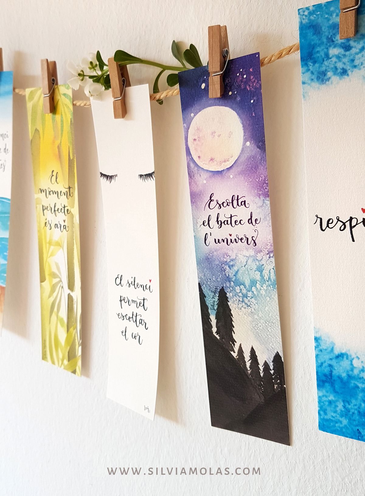 Punts_Pack_SILENCI_CAT_03 Pack 5 punts de llibre “SILENCI”