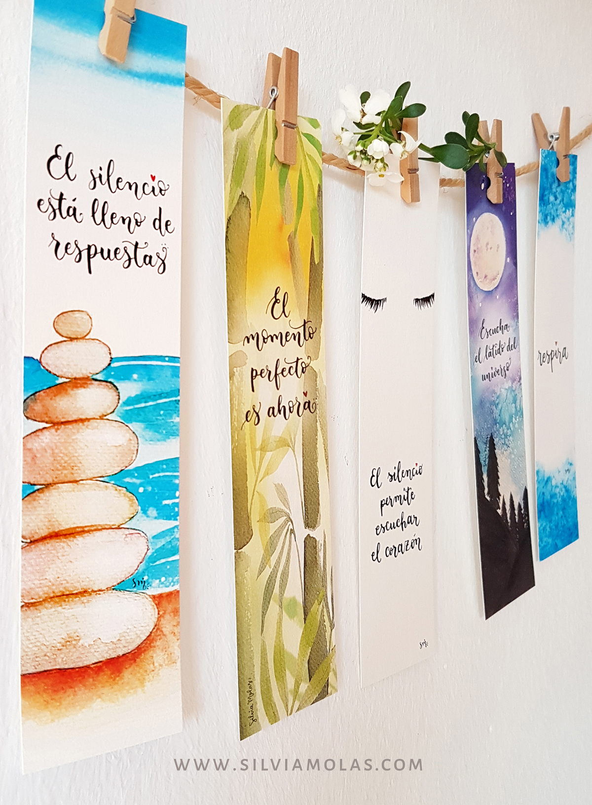 Punts_Pack_SILENCI_CAT_02 Pack 5 puntos de libro “SILENCIO”