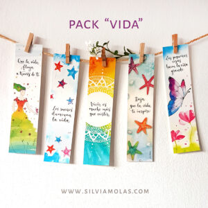 Pack 5 puntos de libro “VIDA”