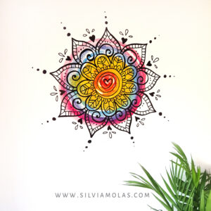 Vinilo decorativo “Mandala Iris”